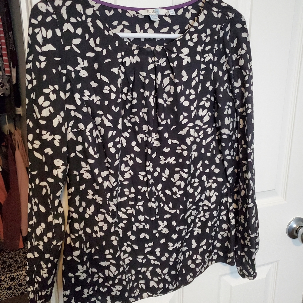 Boden Black/White Top
